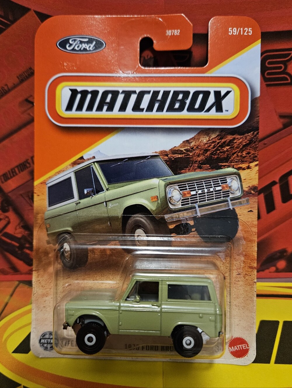 Matchbox Green 1970 Ford Bronco Die-Cast